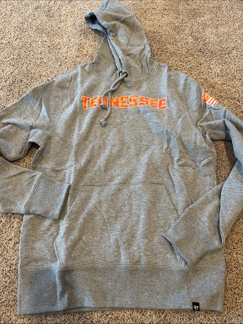 47 University of Tennessee Gray Pullover Hoodie with Orange Script